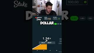Insane $100 bet on Stake crash! #quicktmclips #stake #crash