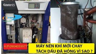 Tách dầu MÁY NÉN KHÍ,bảo dưỡng máy nén khi đúng cách