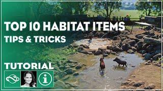 ▶ How to Make Beautiful Habitats with these TOP 10 Items | Planet Zoo Building Tutorial