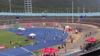 Corporate Area Champs 2018. Evaldo Whitehorn of Calabar in the boys Class 2 400m