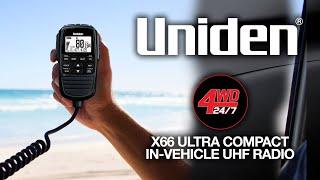 Uniden - X66 Ultra Compact UHF In-Vehicle Radio - 4WD 24/7