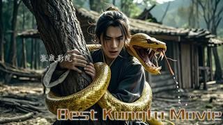 Kung Fu Movie! The useless lad is fed to a giant snake, but absorbs its power and becomes a master!