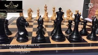 The Empire Prestige series luxury chess set heirloom craftsmanship —The Chess Empire