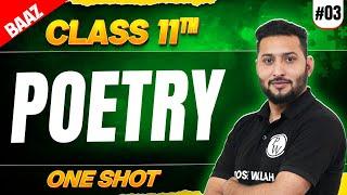 JKBOSE Class 11th English | POETRY (All Poems) | One Shot | Baaz Batch