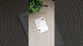 Handmade card for your loved ones | easy gift card ideas #diy #craft #handmade #giftideas #couple
