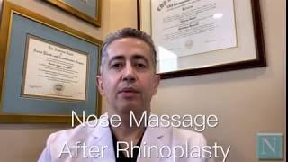 Nose Massage After Rhinoplasty by Dr. Naderi