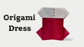 How To Make An Origami Dress | Origami Clothes