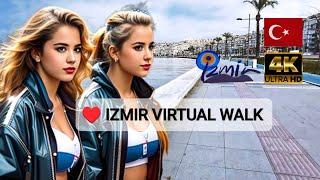 TURKEY, Izmir Walking Tour, The Coastal Beauty of Izmir, 4K - 3D Sounds