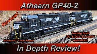 NEW! Athearn GP40-2 In depth review with tips! DC and DCC Sound sample!