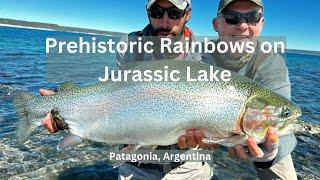 Prehistoric Rainbows on Jurassic Lake with Lucho Alba #flyfishingadventures  #patagoniaflyfishing