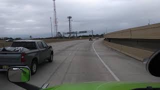 Driving a semi through Jacksonville, Florida on Interstate 95.