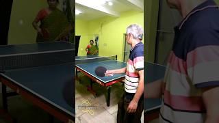 Incredible parents dominating in Table Tennis arena #gameon #family#shortsvideo #fun #tabletennis