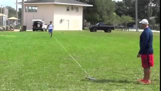 60 yard dash in 6.9 sec