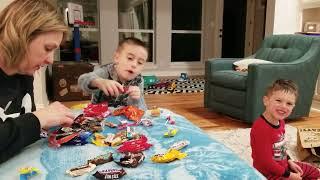 Kids Count, Sort & Eat Their Halloween Candy Haul