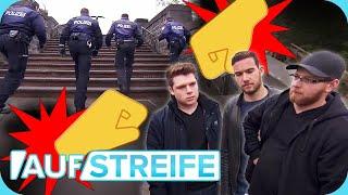 Zusammen im Einsatz: 4 bewaffnete Polizisten VS. 1 aggressive Jungs-Gang   | Auf Streife | SAT.1