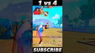 1vs4 Destroyed in seconds  Ump God ?   #freefire #1vs4 #ngesports #arisudanyt #shorts