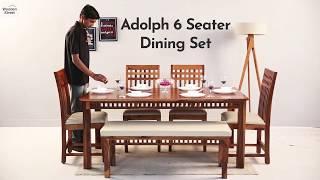 6 Seater Dining Set : Buy Adolph 6 Seater Dining Table Set Online @ Wooden Street