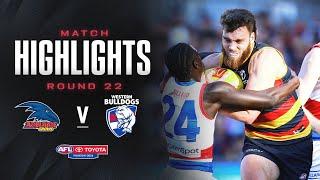 Adelaide v Western Bulldogs Highlights | Round 22, 2024 | AFL