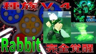 種族覚醒V4rabbit、能力紹介　Full Awakening, Race V4rabbit, Ability Introduction　Blox Fruits攻略【ROBLOX(ロブロックス)】