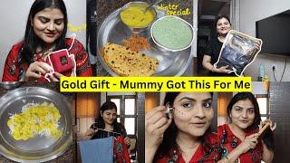 Gold Gift, Mummy Got This For Me~ My Days Now: Sharing A Big News~ Real Homemaking India Vlogs