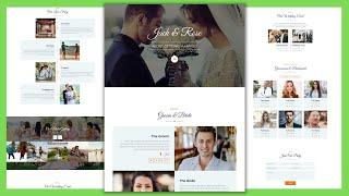 Complete Free Wedding Website Template Design -HTML-CSS  -JavaScript- 100% Free - Free Website Code