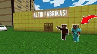 ZENGİN VE FAKİR ALTIN FABRİKASI YAPIYOR!  - Minecraft