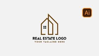 Minimalist Real Estate Logo Design Tutorial Illustrator