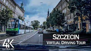 【4K 60fps】¾ HOUR RELAXATION FILM:  «Driving in Szczecin (Poland)» Ultra HD (for 2160p Ambient TV)