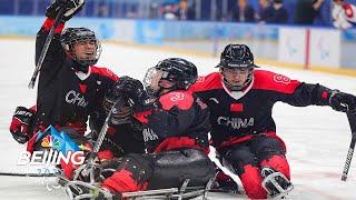 Unbeaten China sled hockey wins epic over Czech Republic, will face USA | NBC Sports