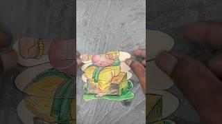 shree ganesh ji drawing on stick  #art #shorts #sketch #ganesh #drawing #painting #artshorts