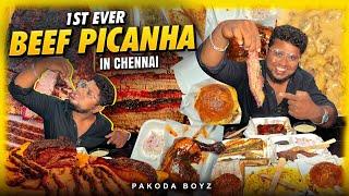 Texas Style BEEF BRISKET & Picanha in Chennai | OVER TIME | Tamil Food Review | Pakoda Boyz