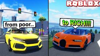 Going from Poor... to RICH in Drive World! (Roblox)