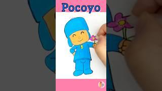 How to Draw a Pocoyo easy and cute |Cute cartoon characters drawing #art #shorts #colors #cartoon