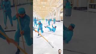 Cleaning Safa Marwa  #masjidalharam #kaaba #cleaning #hajj2024 #shorts #fyp #new #jobs #follow