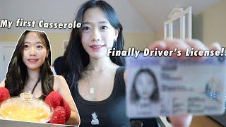 미국 시어머니께 배우는 미국 가정식 요리 | 드디어 운전면허 도착  | 가을 산책  | First time making Casserole | Driver's license