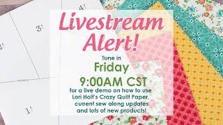 Behind the Seams: Lori Holt's Crazy Quilt Paper Tutorial with Kimberly | Fat Quarter Shop Livestream