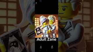 Zane from ninjago growing from a baby to an old man #ai #gacha