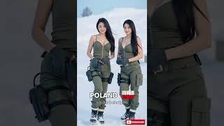 Beautiful Female Soldiers Worldwide EP.08 Y6 #ai #military #warriorwoman #army #girl #girls