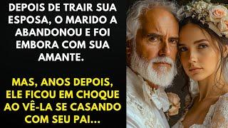 Marido Abandona Esposa por Amante e Anos Depois a vê Casando com seu Pai