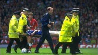 Dean Saunders ending Paul Elliott's Career, awful Tackle