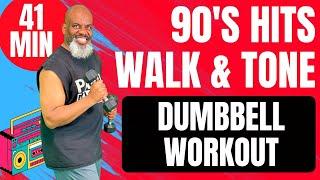 Groove to 90's Hits in This Fun Walk & Tone Full Body Workout!