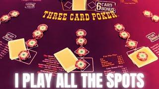 I play ALL the spots on #3cardpoker