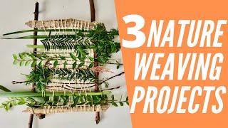 Branch Weaving and more nature weaving! | Weaving Projects for Beginners