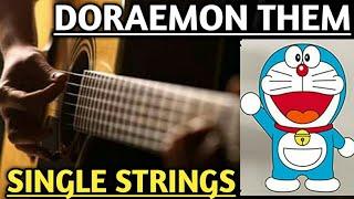 DORAEMON them- Easiest Guitar Tabs Lesson tutorial|Doremon single Strings|Guitar Lesson For Beginner