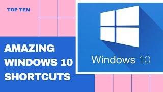 Amazing Keyboard Shortcuts for Windows 10 || Unique Tutorials Web ||