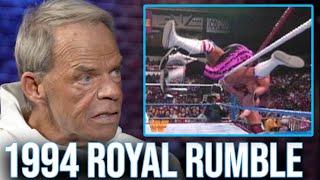 Lex Luger & Bret Hart Tied In The Royal Rumble