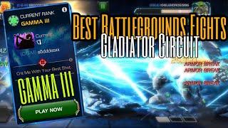 Best Fights from the Gladiator Circuit - MCOC Battlegrounds Season 22 | Crit Me With Your Best Shot