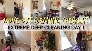  MOVE OUT CLEANING CHECKLIST  EXTREME DEEP CLEANING | DAY ONE