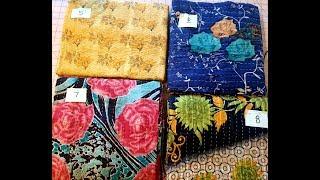 New Kantha Quilts in the Shop! $25 AmourFabriQues