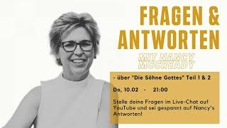 LIVESTREAM MIT NANCY MCCREADY | FRAGEN UND ANTWORTEN | JESUSCREW | 2022